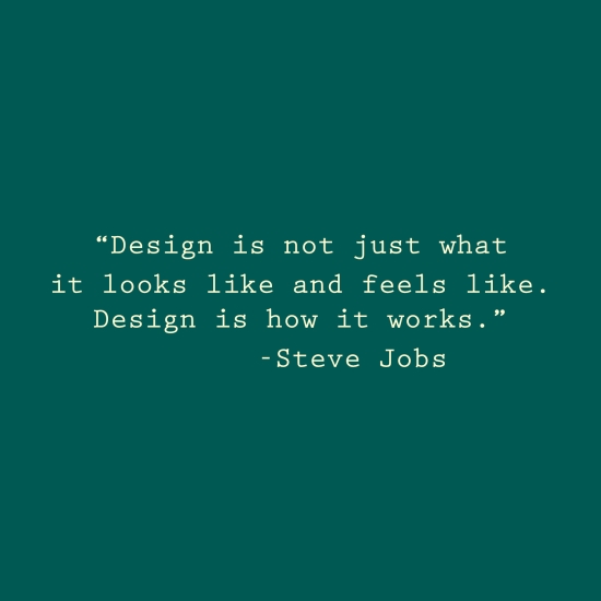 Steve Jobs quote on Design
